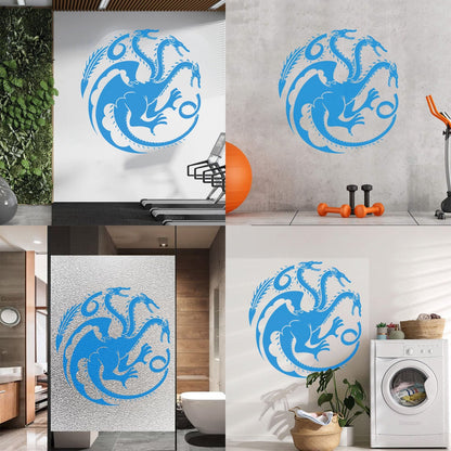 Wall Stickers Celtic Three Headed Dragon Ornament Car Body Decoration