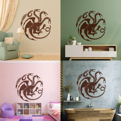 Wall Stickers Celtic Three Headed Dragon Ornament Car Body Decoration