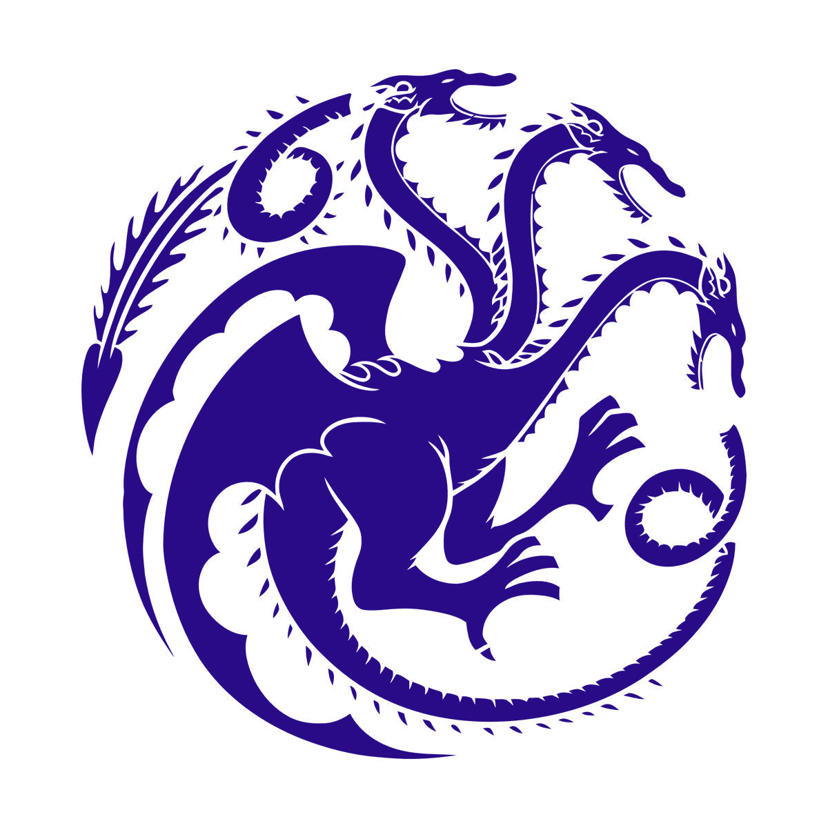 Wall Stickers Celtic Three Headed Dragon Ornament Car Body Decoration