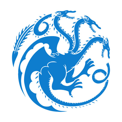 Wall Stickers Celtic Three Headed Dragon Ornament Car Body Decoration