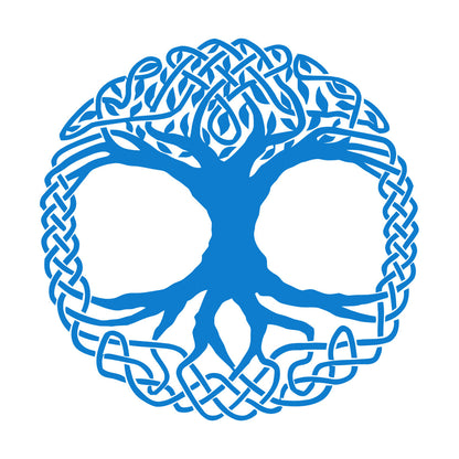 Fine Carving Decals Celtic Tree Ireland Ornament Irish Window Decals