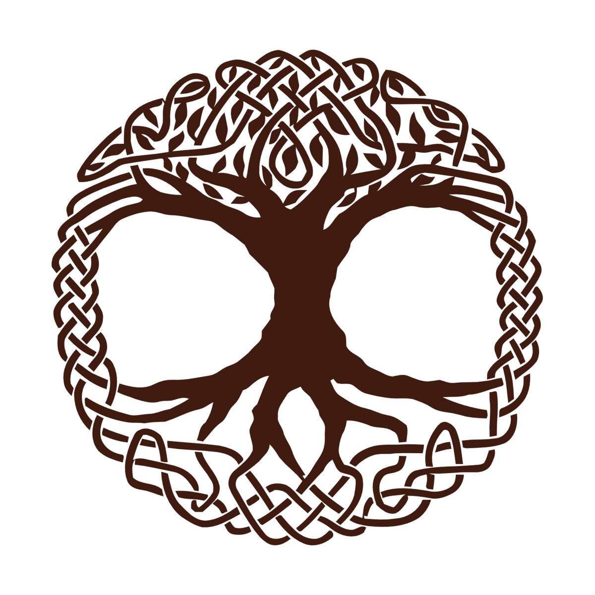 Fine Carving Decals Celtic Tree Ireland Ornament Irish Window Decals