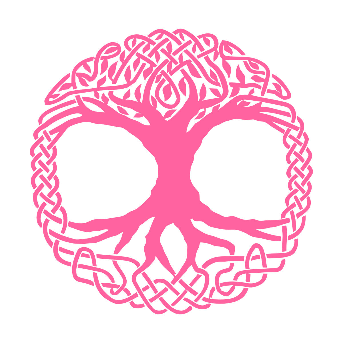 Fine Carving Decals Celtic Tree Ireland Ornament Irish Window Decals