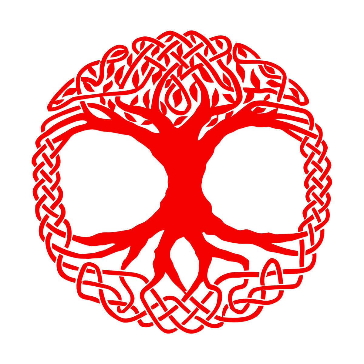 Fine Carving Decals Celtic Tree Ireland Ornament Irish Window Decals