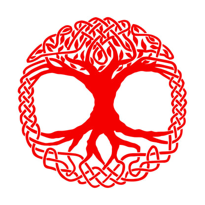 Fine Carving Decals Celtic Tree Ireland Ornament Irish Window Decals