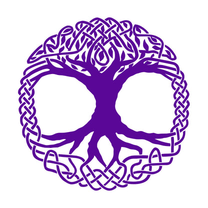 Fine Carving Decals Celtic Tree Ireland Ornament Irish Window Decals