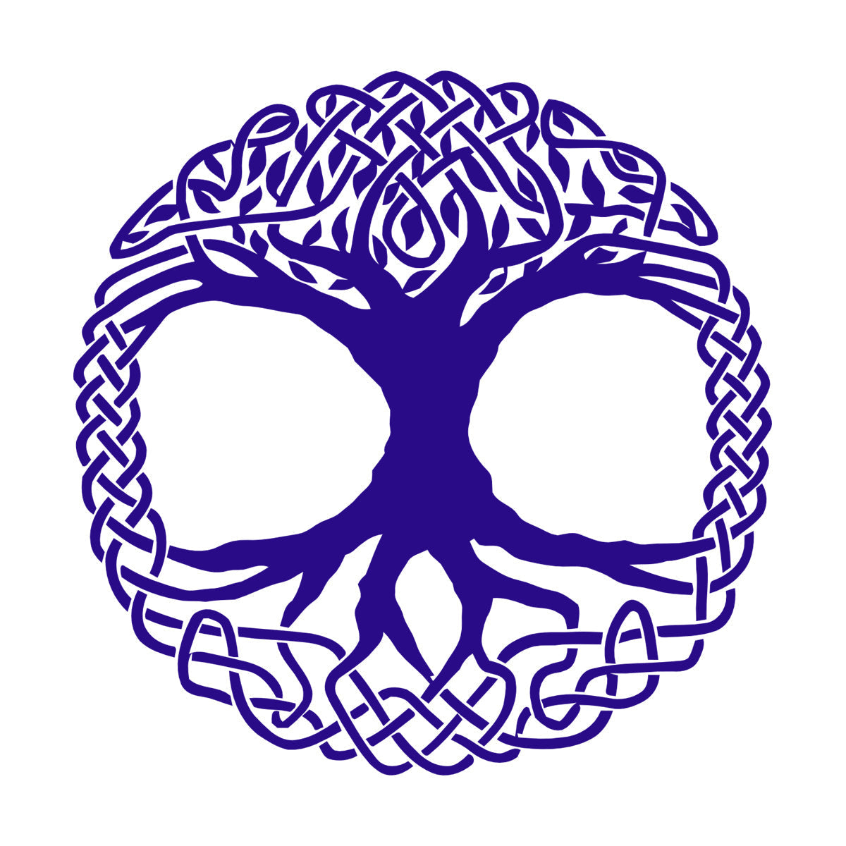 Fine Carving Decals Celtic Tree Ireland Ornament Irish Window Decals