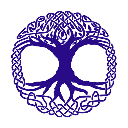 Fine Carving Decals Celtic Tree Ireland Ornament Irish Window Decals