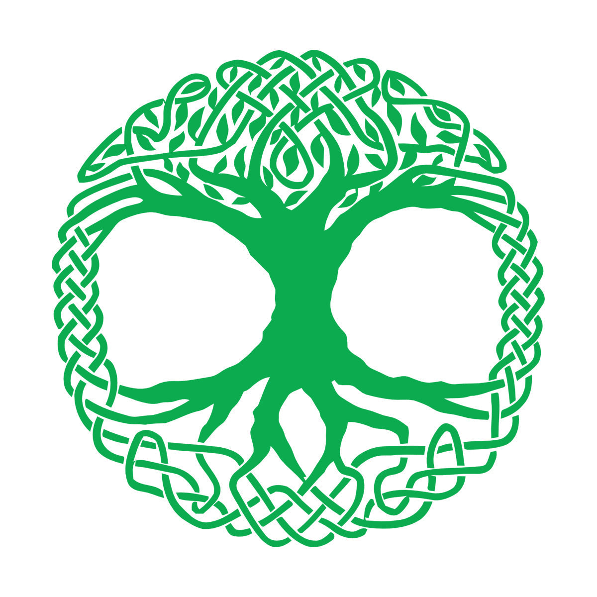 Fine Carving Decals Celtic Tree Ireland Ornament Irish Window Decals