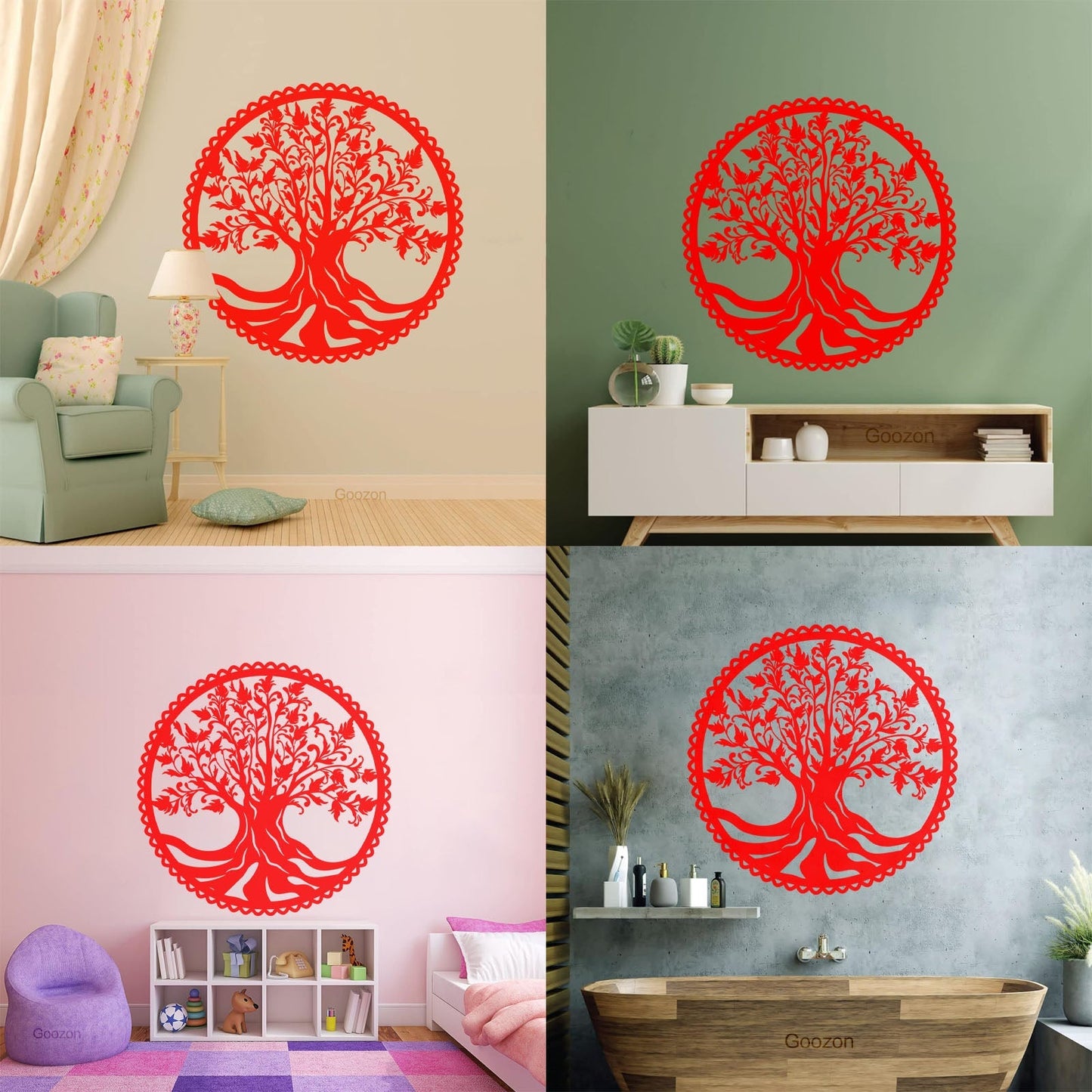 Vinyl Art Sticker Celtic Tree Of Life Natural Symbol Family Talisman Glass Stickers