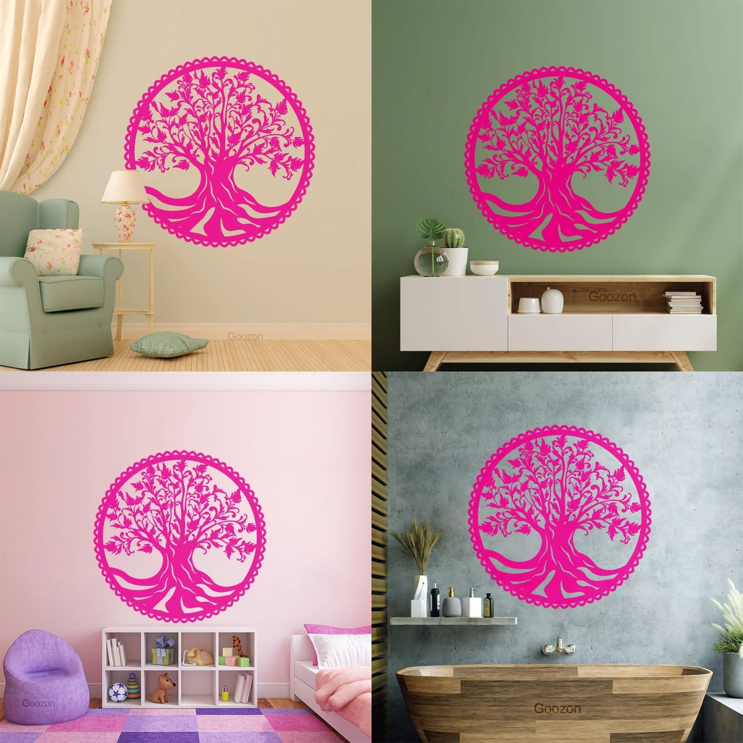 Vinyl Art Sticker Celtic Tree Of Life Natural Symbol Family Talisman Glass Stickers