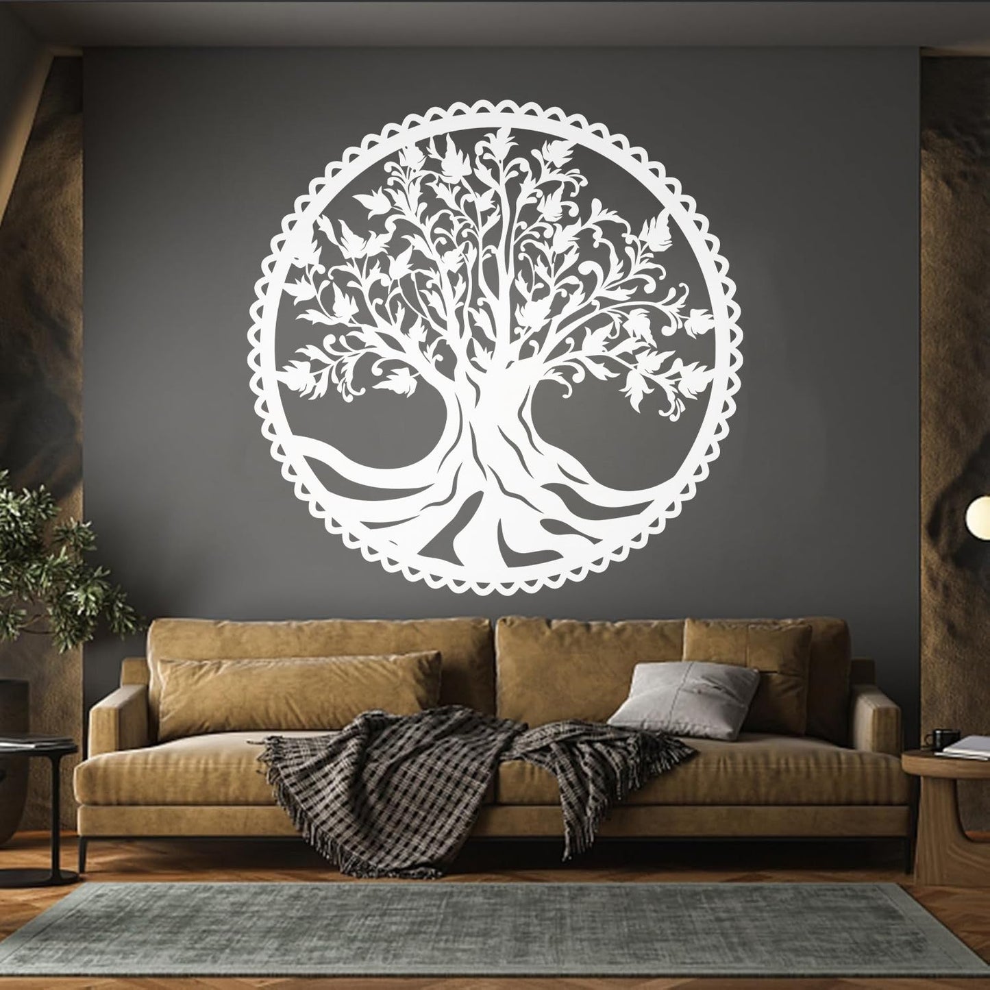 Vinyl Art Sticker Celtic Tree Of Life Natural Symbol Family Talisman Glass Stickers