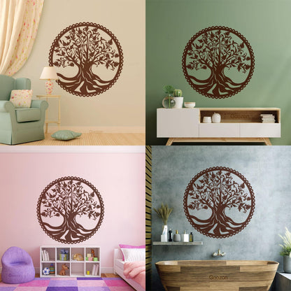 Vinyl Art Sticker Celtic Tree Of Life Natural Symbol Family Talisman Glass Stickers