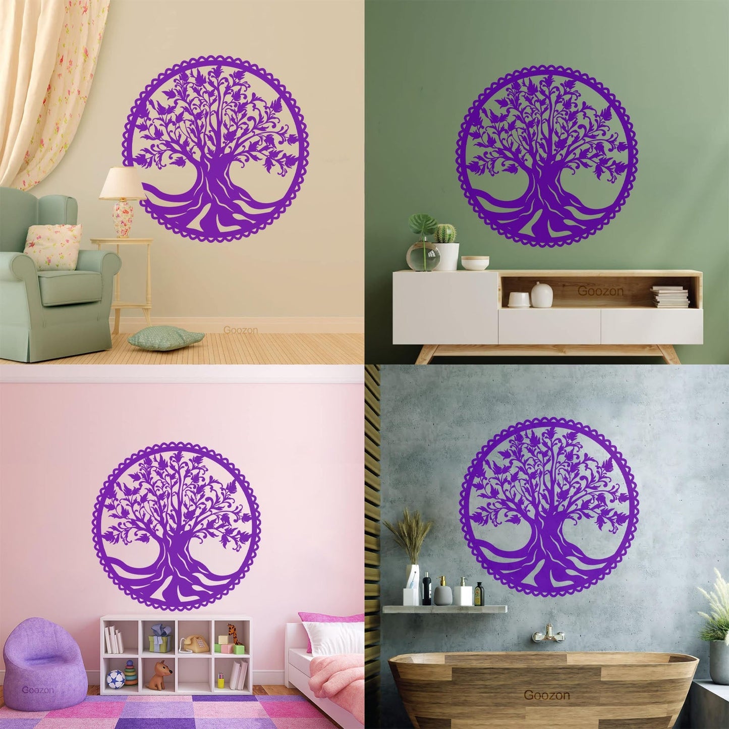 Vinyl Art Sticker Celtic Tree Of Life Natural Symbol Family Talisman Glass Stickers