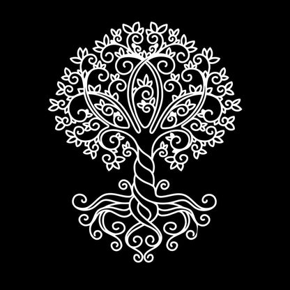Engraving Stickers Celtic Tree Of Life Ornament Natural Store Decoration