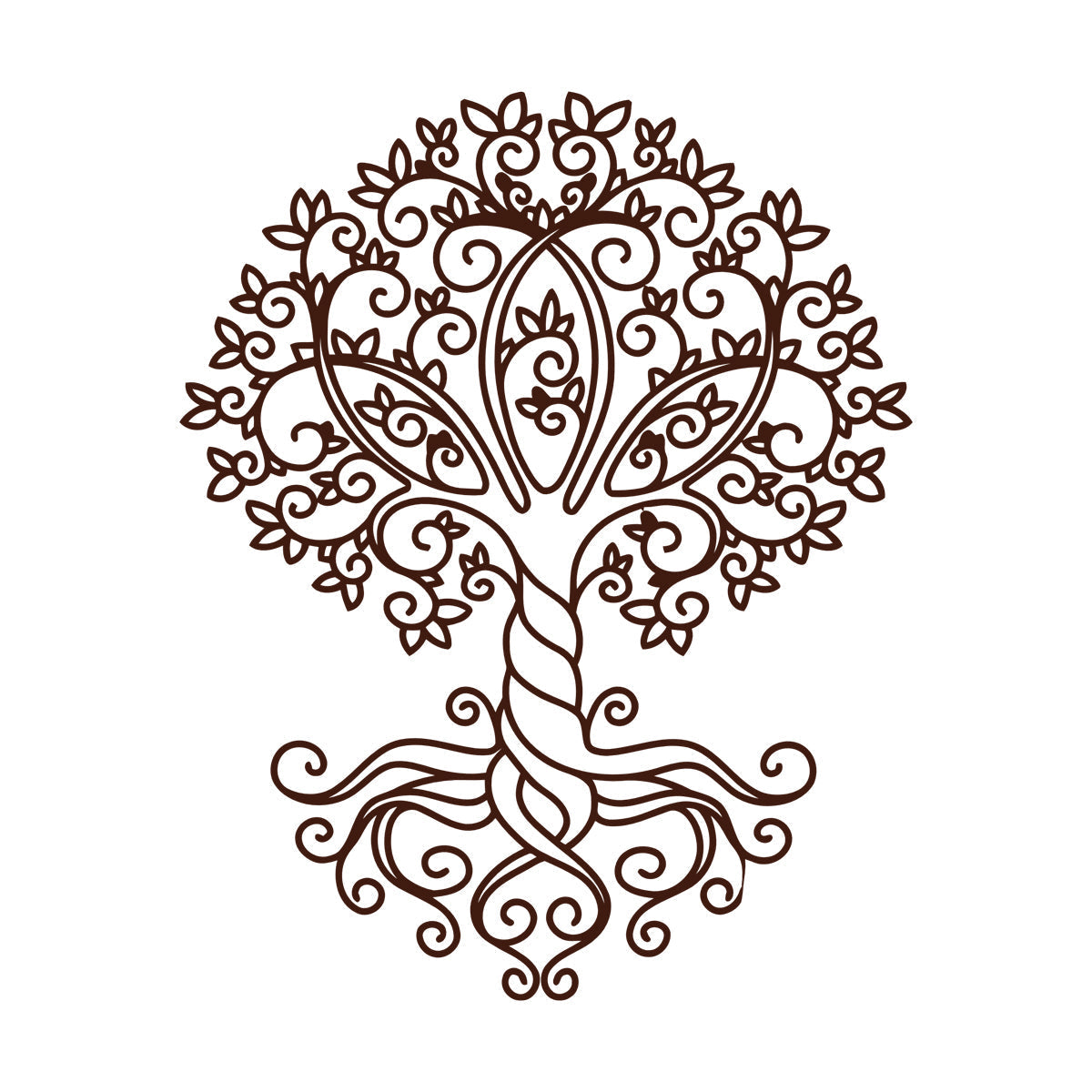 Engraving Stickers Celtic Tree Of Life Ornament Natural Store Decoration