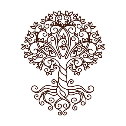 Engraving Stickers Celtic Tree Of Life Ornament Natural Store Decoration