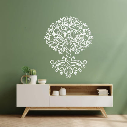 Engraving Stickers Celtic Tree Of Life Ornament Natural Store Decoration