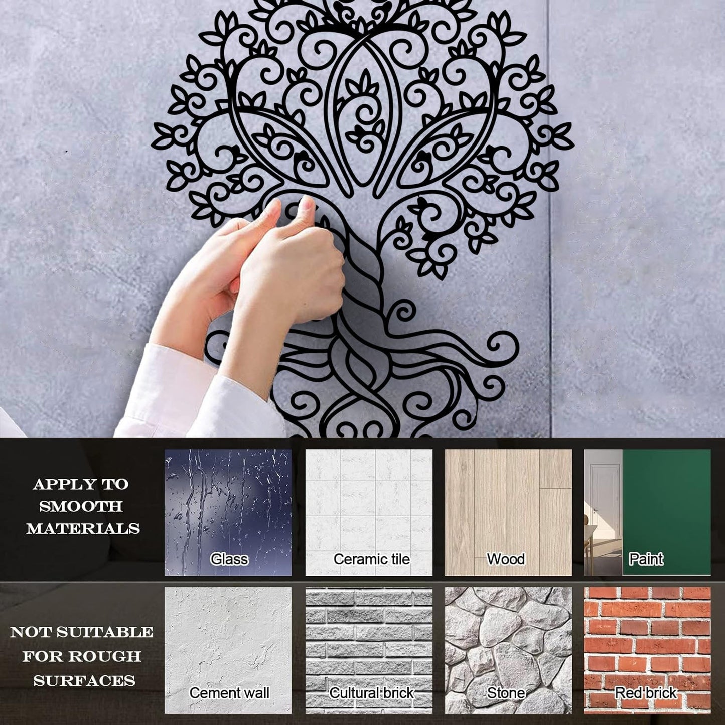 Engraving Stickers Celtic Tree Of Life Ornament Natural Store Decoration