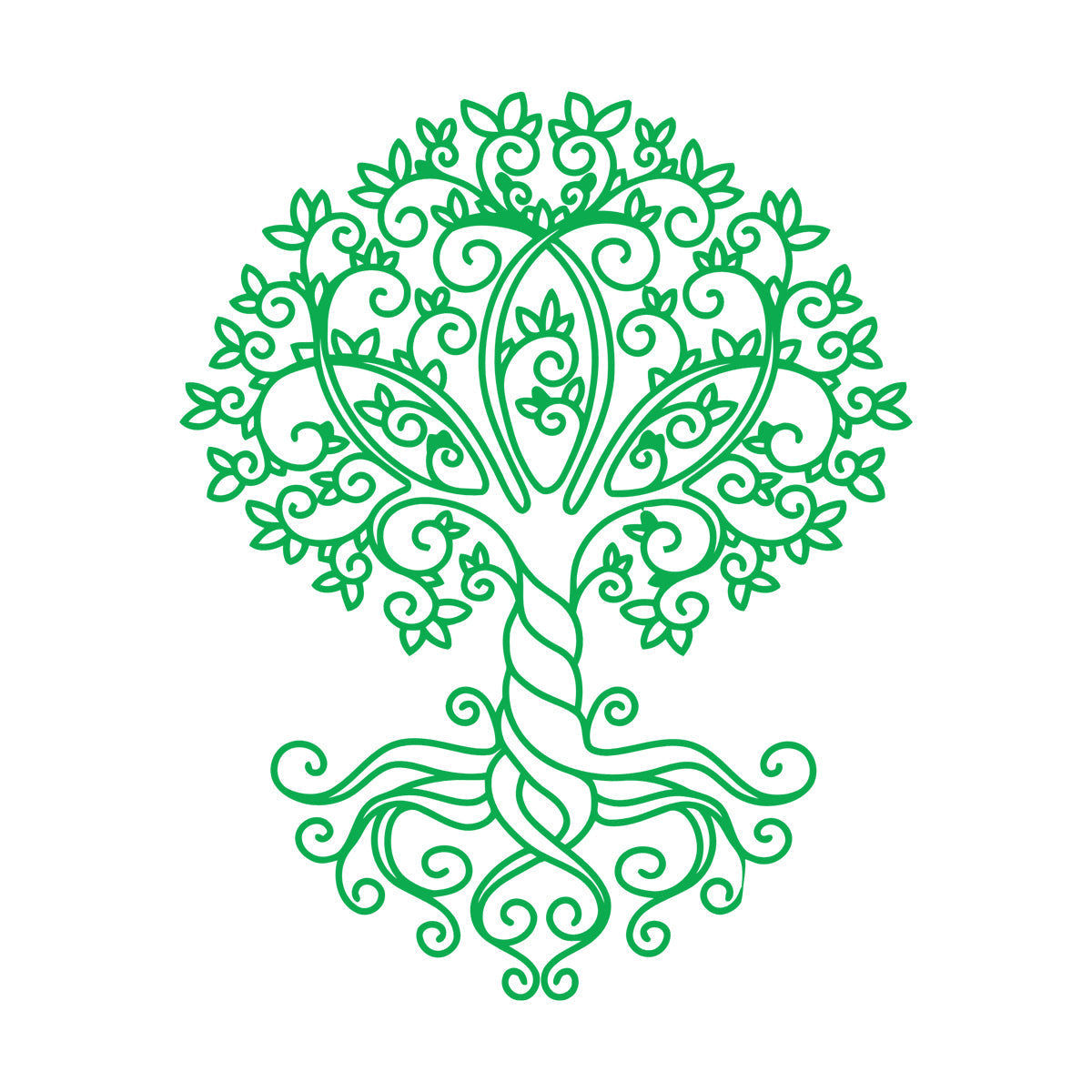 Engraving Stickers Celtic Tree Of Life Ornament Natural Store Decoration