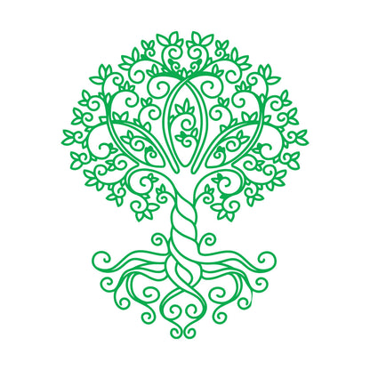 Engraving Stickers Celtic Tree Of Life Ornament Natural Store Decoration