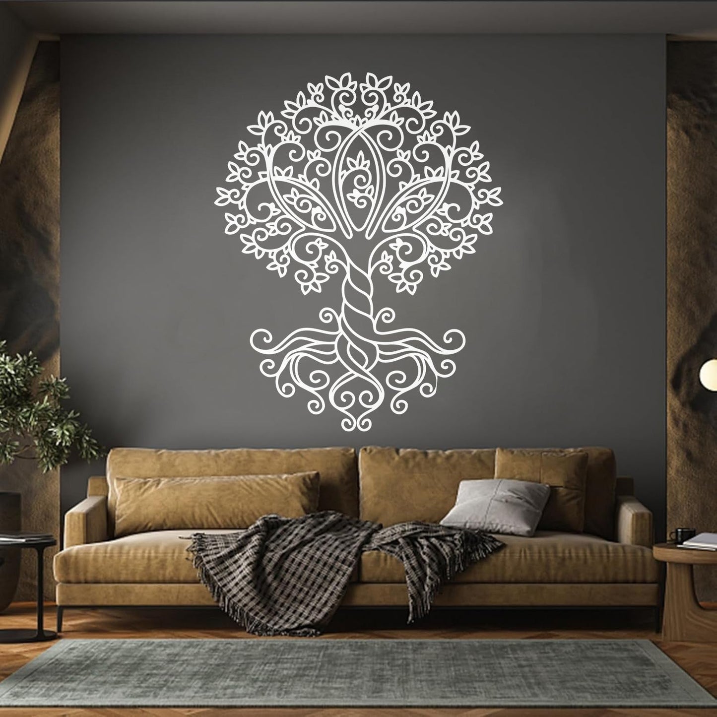 Engraving Stickers Celtic Tree Of Life Ornament Natural Store Decoration