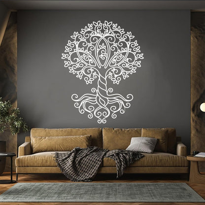 Engraving Stickers Celtic Tree Of Life Ornament Natural Store Decoration