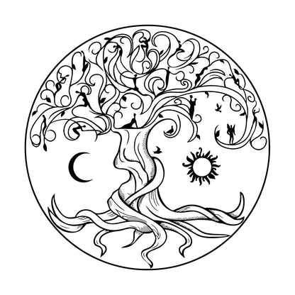 Lettering Decals Celtic Tree Of Life Symbol Natural Fairies Sun Moon Tattoo Culture