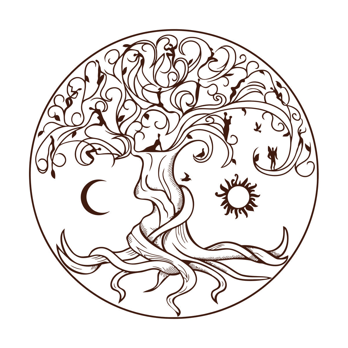 Lettering Decals Celtic Tree Of Life Symbol Natural Fairies Sun Moon Tattoo Culture