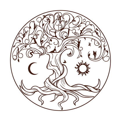 Lettering Decals Celtic Tree Of Life Symbol Natural Fairies Sun Moon Tattoo Culture