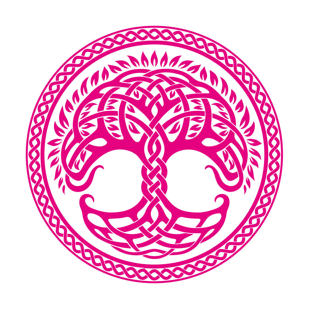 Circle Tree Of Life Family Celtic Ornament Wall Decals Pvc Removable Without Leaving Glue