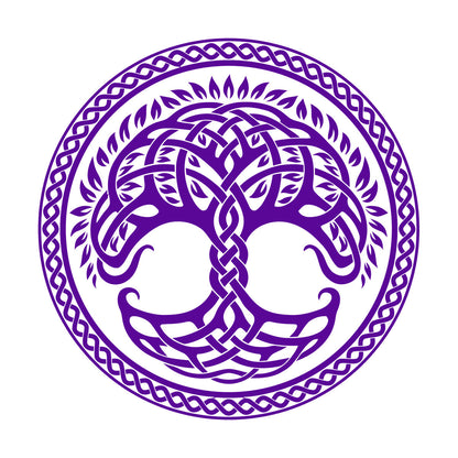 Circle Tree Of Life Family Celtic Ornament Wall Decals Pvc Removable Without Leaving Glue