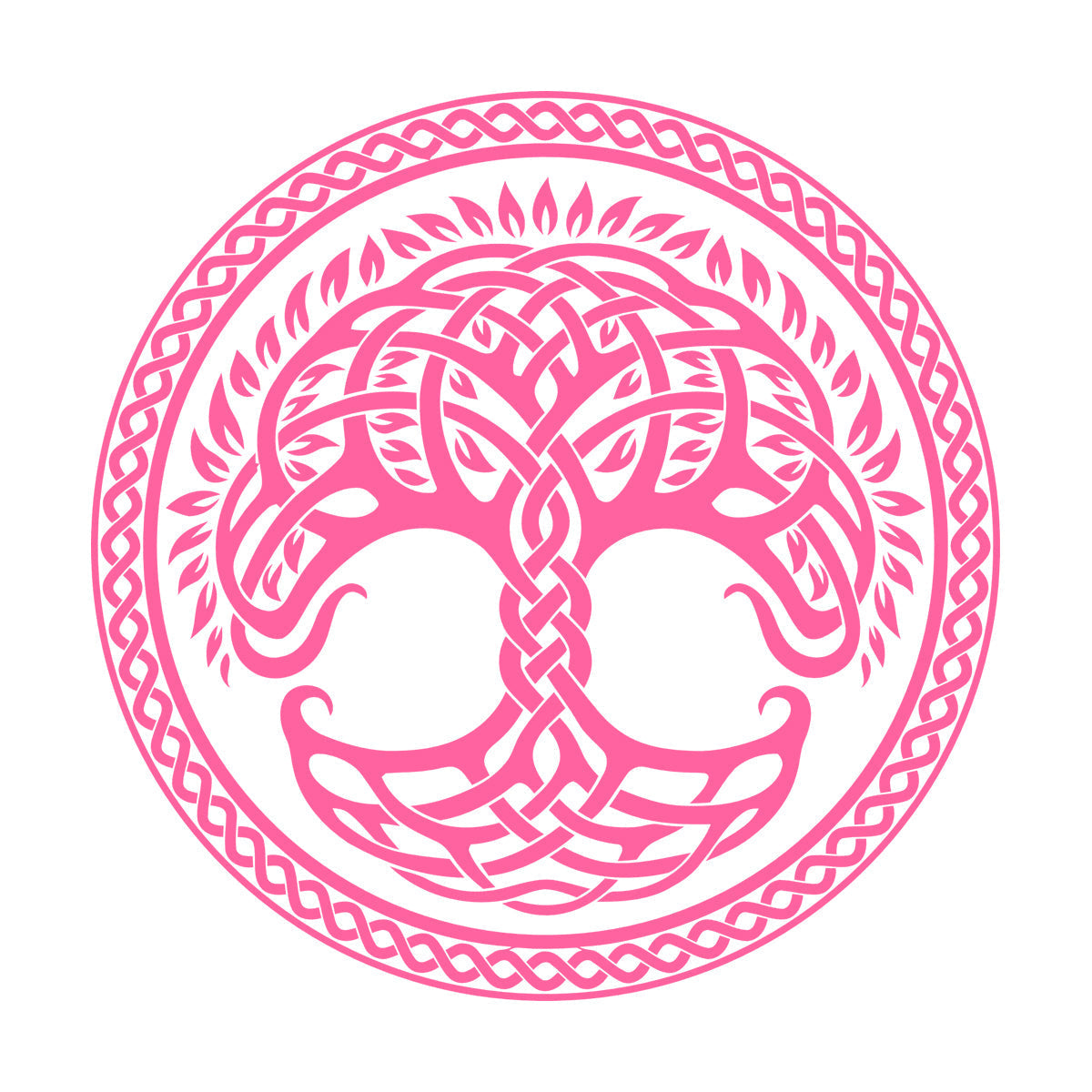 Circle Tree Of Life Family Celtic Ornament Wall Decals Pvc Removable Without Leaving Glue