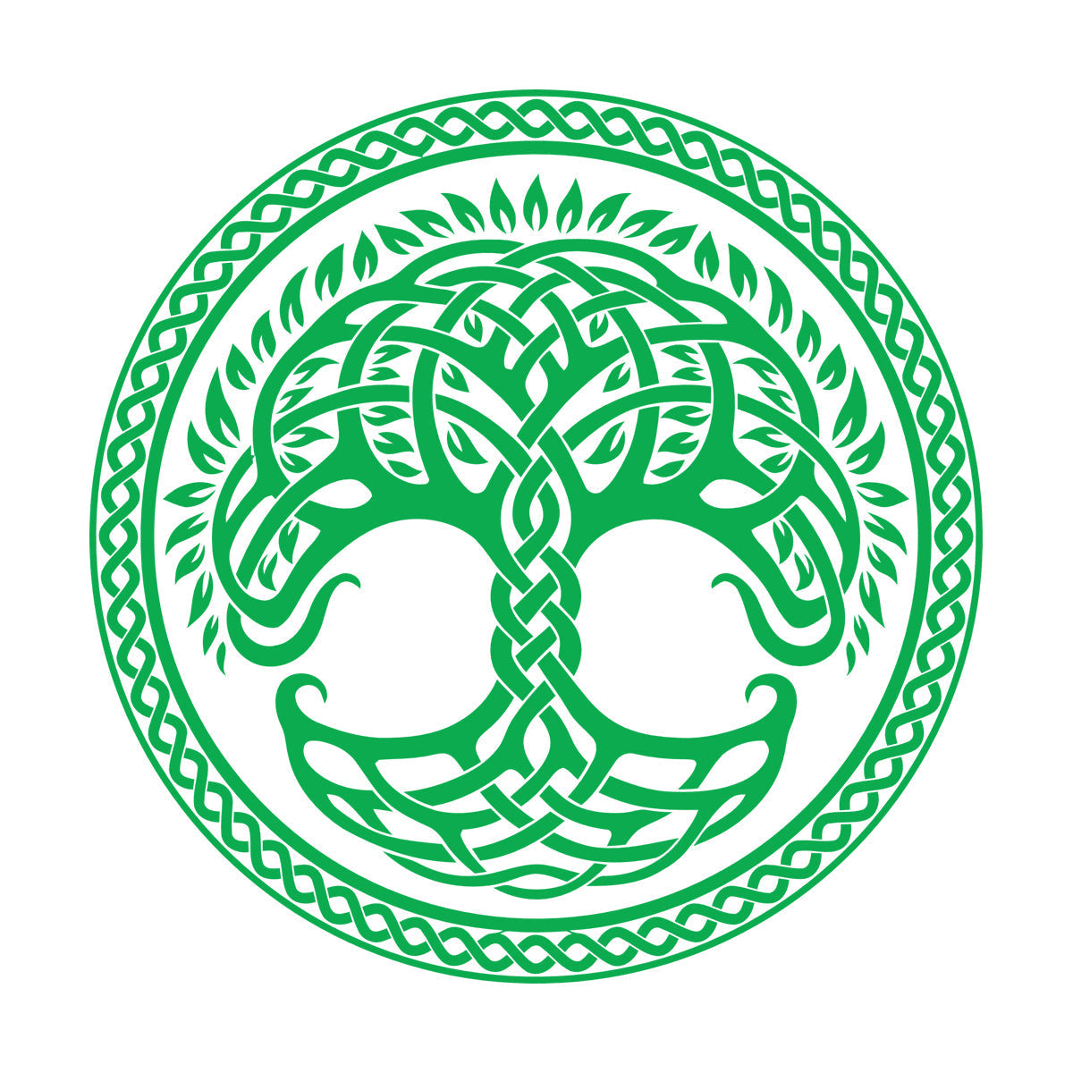 Circle Tree Of Life Family Celtic Ornament Wall Decals Pvc Removable Without Leaving Glue