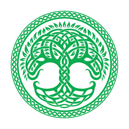 Circle Tree Of Life Family Celtic Ornament Wall Decals Pvc Removable Without Leaving Glue