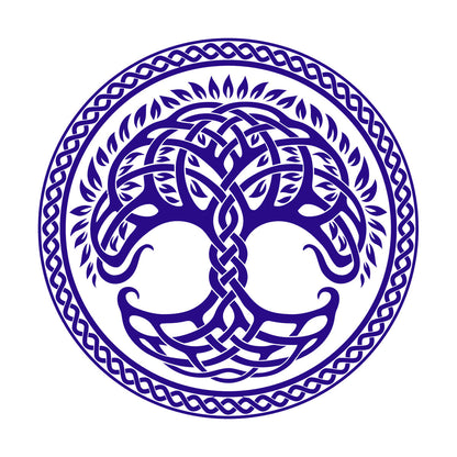 Circle Tree Of Life Family Celtic Ornament Wall Decals Pvc Removable Without Leaving Glue