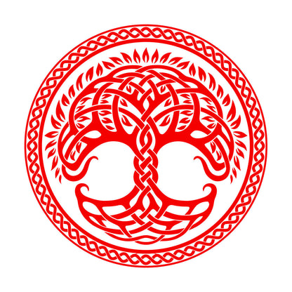 Circle Tree Of Life Family Celtic Ornament Wall Decals Pvc Removable Without Leaving Glue