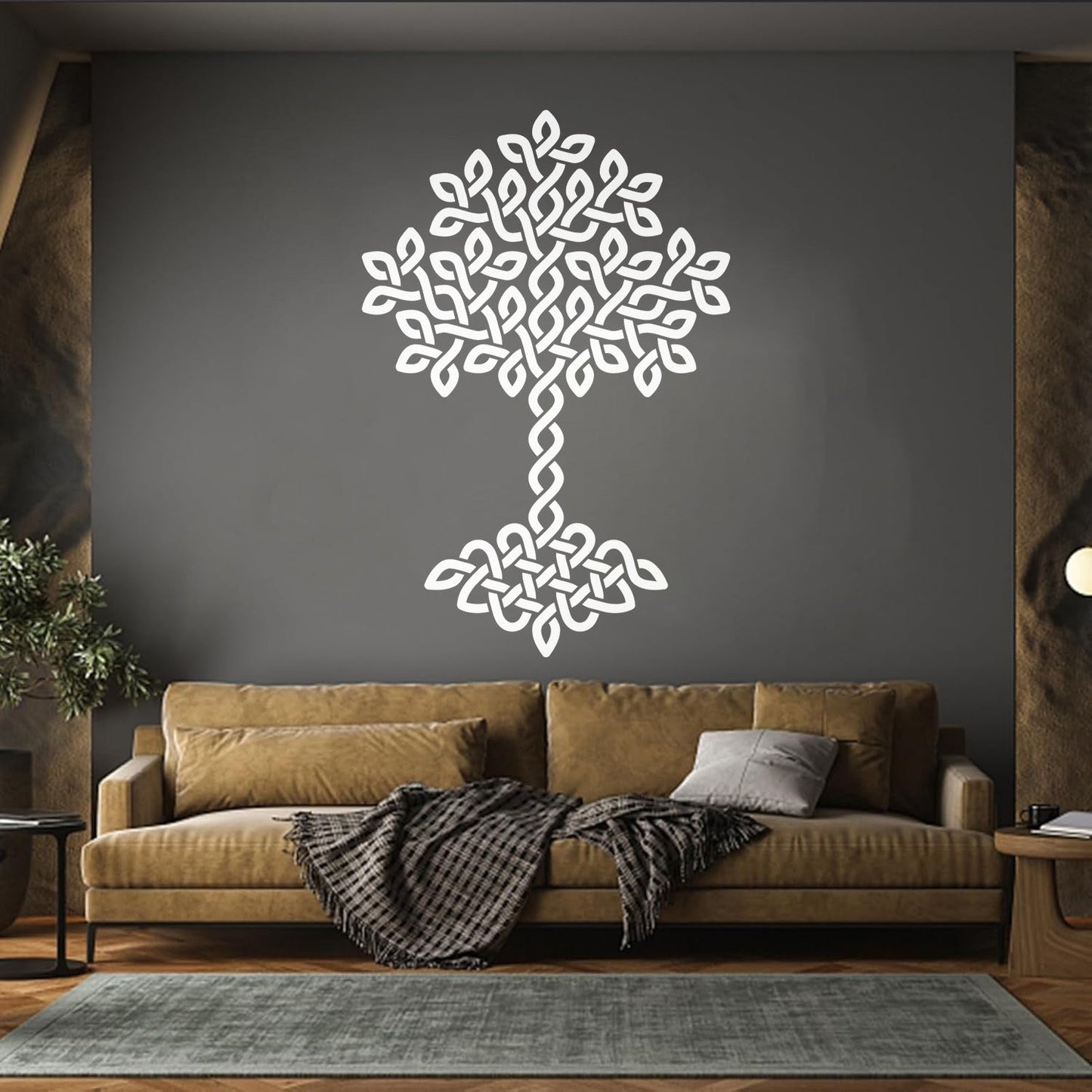 Wall Vinyl Sticker Decor Natural Celtic Tree Of Life Ornament Symbol It Won'T Fall Off