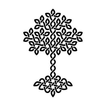 Wall Vinyl Sticker Decor Natural Celtic Tree Of Life Ornament Symbol It Won'T Fall Off