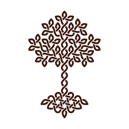 Wall Vinyl Sticker Decor Natural Celtic Tree Of Life Ornament Symbol It Won'T Fall Off