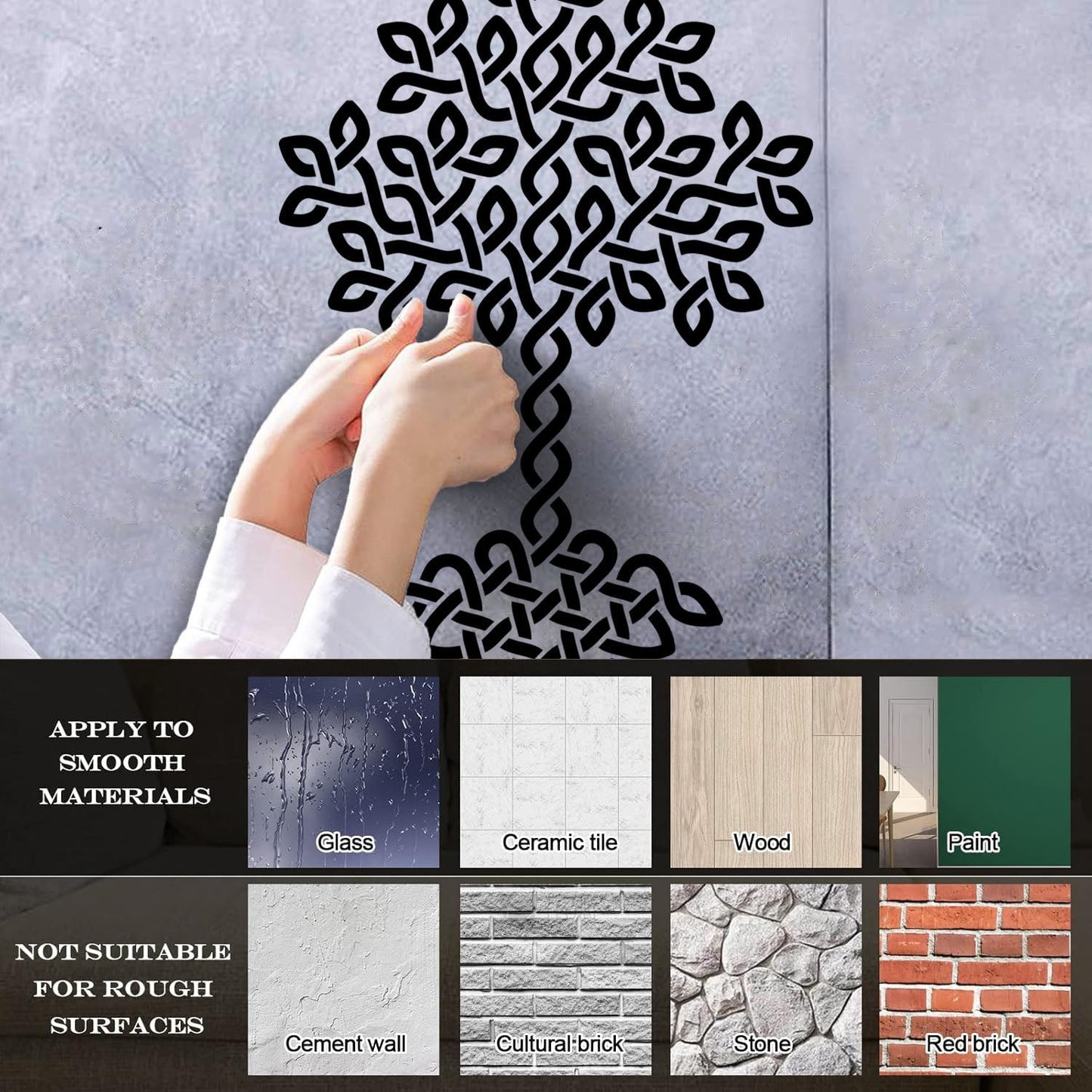 Wall Vinyl Sticker Decor Natural Celtic Tree Of Life Ornament Symbol It Won'T Fall Off