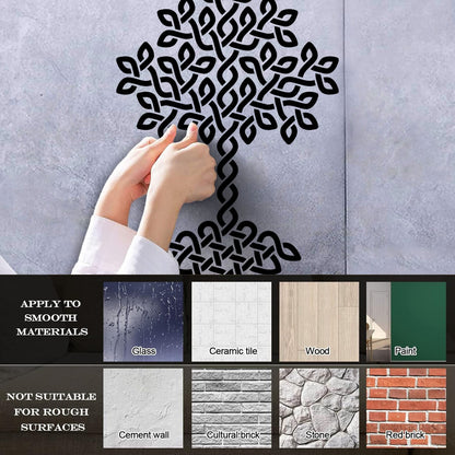 Wall Vinyl Sticker Decor Natural Celtic Tree Of Life Ornament Symbol It Won'T Fall Off