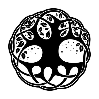 Romantic Celtic Symbol Tree Of Life Wall Stickers Can Modify And Add Information