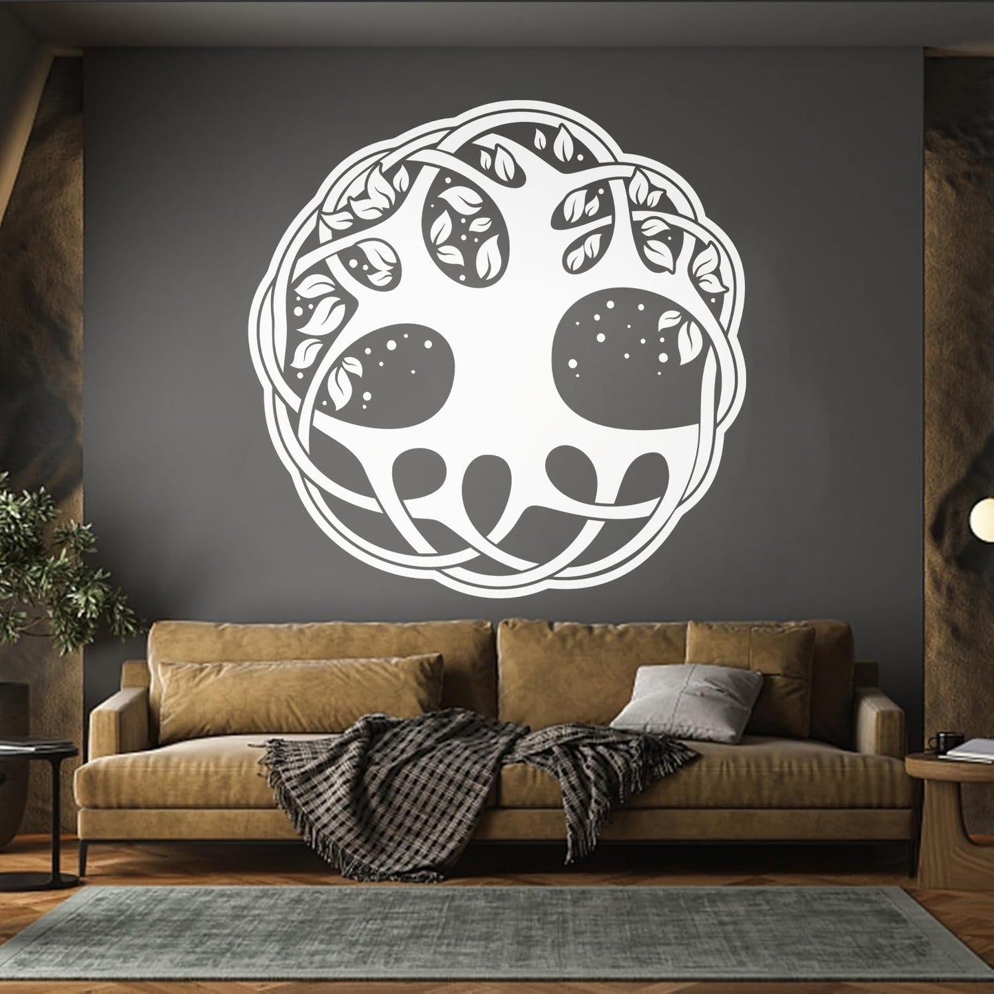 Romantic Celtic Symbol Tree Of Life Wall Stickers Can Modify And Add Information
