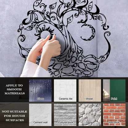 Vinyl Art Sticker Tree Of Life Celtic Symbol Moon Sun Day Night Living Wall Beautification