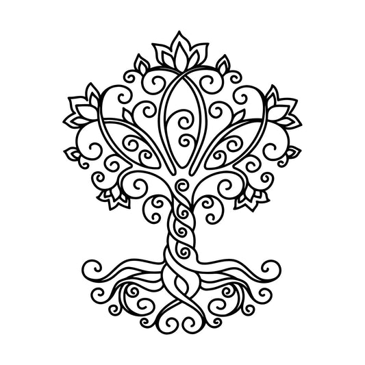 Engraving Stickers Tree Of Life Natural Celtic Ornament Car Body Decoration