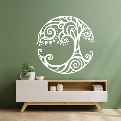 Lettering Decals Tree Of Life Ornament Natural Celtic Symbol Window Decals