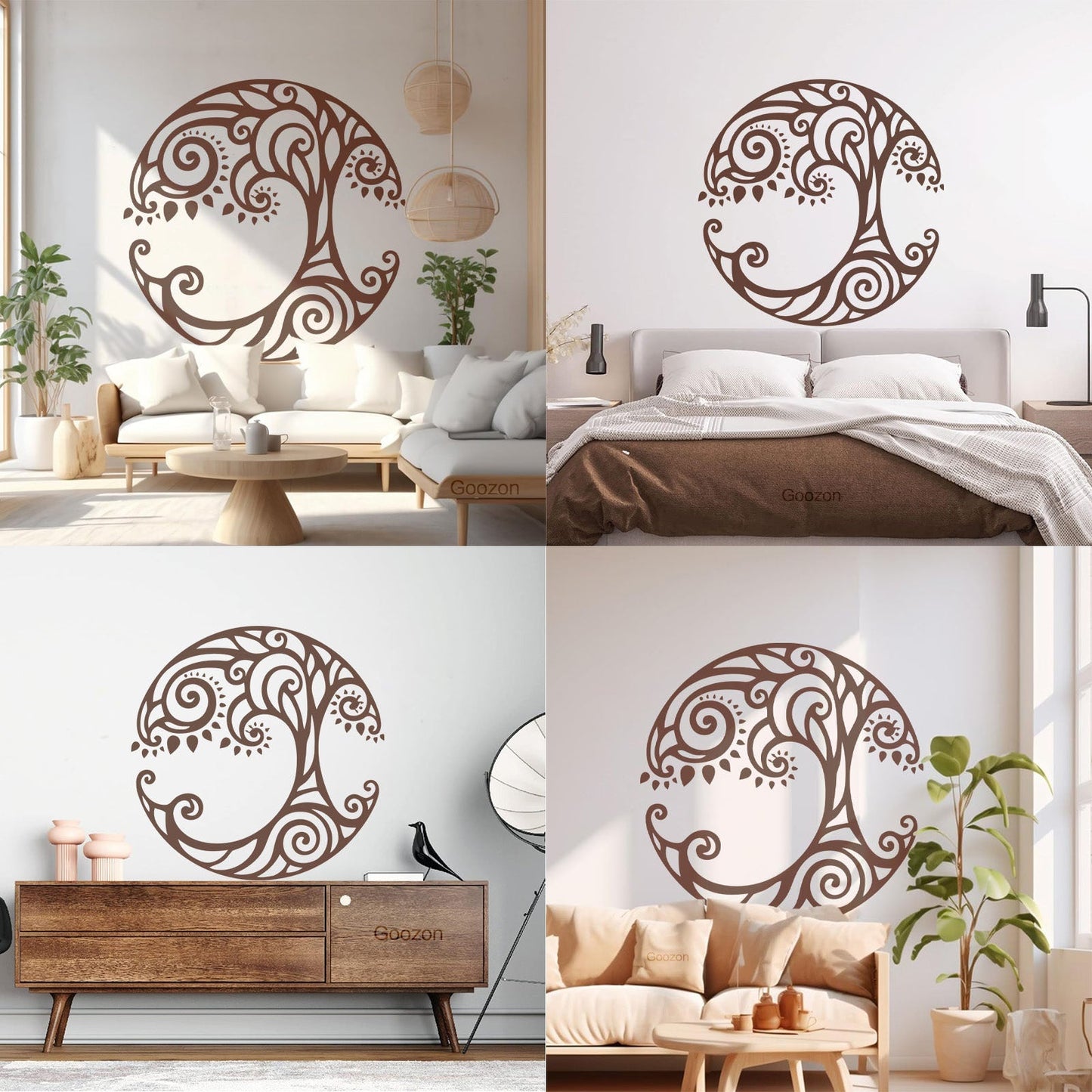 Lettering Decals Tree Of Life Ornament Natural Celtic Symbol Window Decals