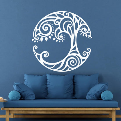 Lettering Decals Tree Of Life Ornament Natural Celtic Symbol Window Decals