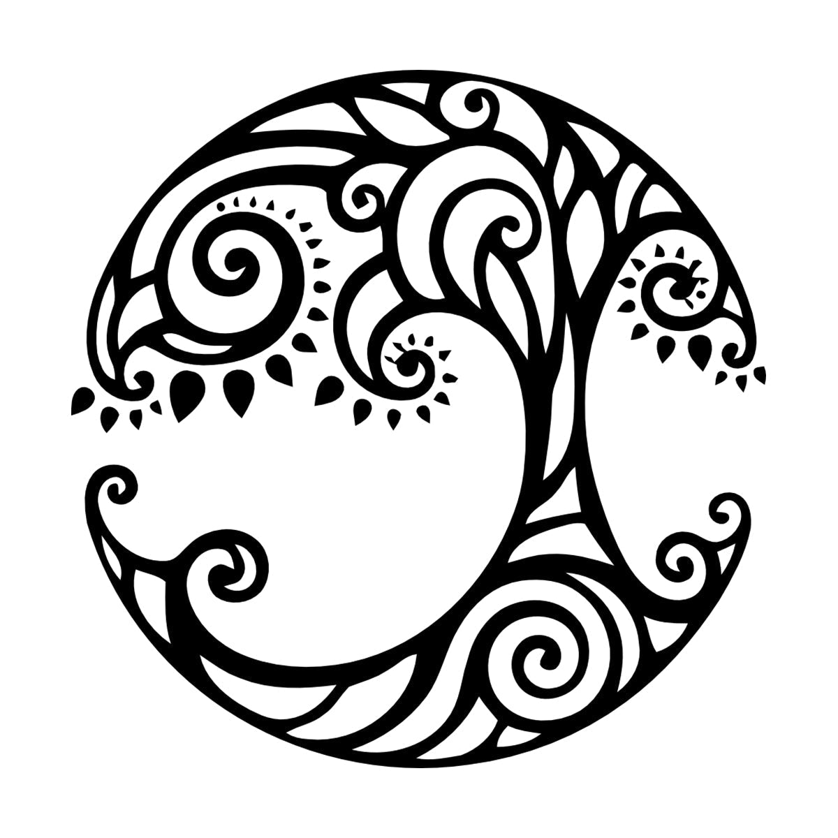 Lettering Decals Tree Of Life Ornament Natural Celtic Symbol Window Decals